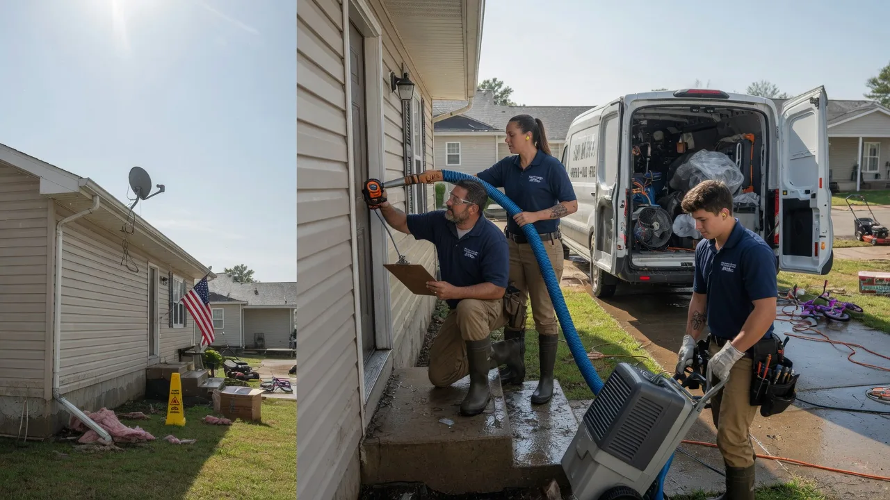 Ceiling Water Damage Restoration in Sherman, MS near me